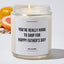 You're Really Hard To Shop For Happy Father's Day - Father's Day Luxury Candle