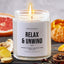 Relax & Unwind - Luxury Candle Jar 35 Hours
