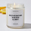 She set her sights high, so she defied all gravity - Motivational Luxury Candle