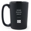 Matte Black Coffee Mugs - Coffee Mascara Hustle - Coffee & Motivation Co.
