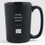 Coffee Mascara Hustle - Matte Black Coffee Mug