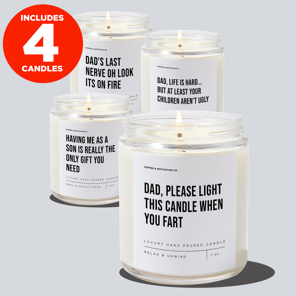 Treat Your Dad Bundle From the Best Son (4 Candles)