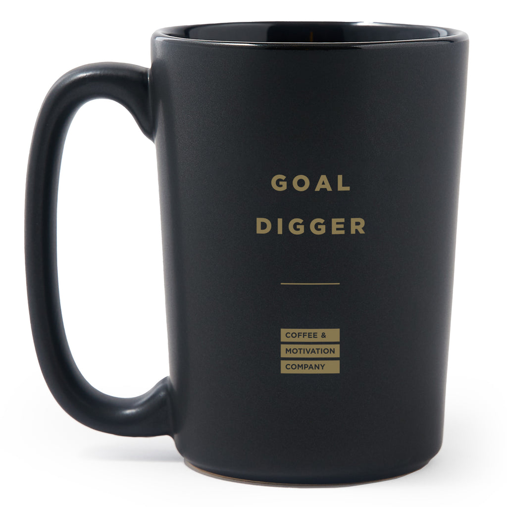 Goal Digger - Matte Black Motivational Coffee Mug