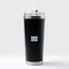 Life Has Two Rules #1 Never Quit #2 Remember Rule #1 - 24oz Matte Black Motivational Travel Tumbler + Straw