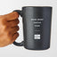Work smart hustle hard - Matte Black Motivational Coffee Mug